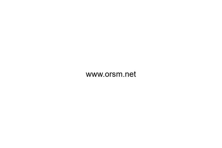 www orsm net