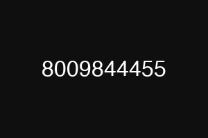 8009844455