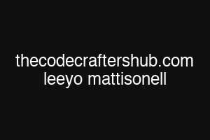thecodecraftershub.com leeyo mattisonell